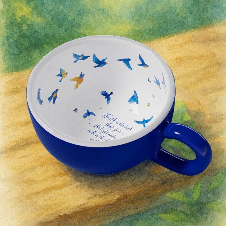Dawnbird Pottery Mug | Birthday Gift Ceramic Coffee Cup