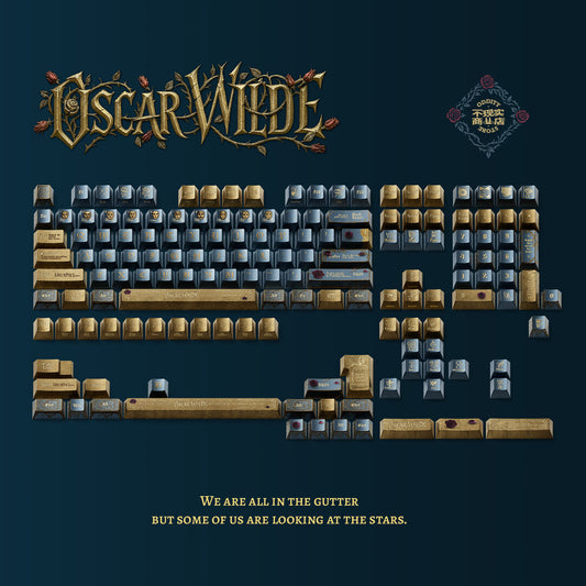 Gilded Sorrow Keycap Set – Literarische Giganten: Wilde