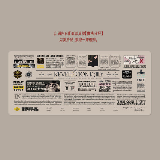 Tischunterlage des Tagespropheten