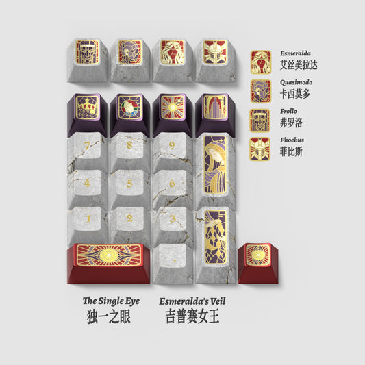 Notre-Dame de Paris Keycap-Set – Literatur-Giganten-Serie: Hugo