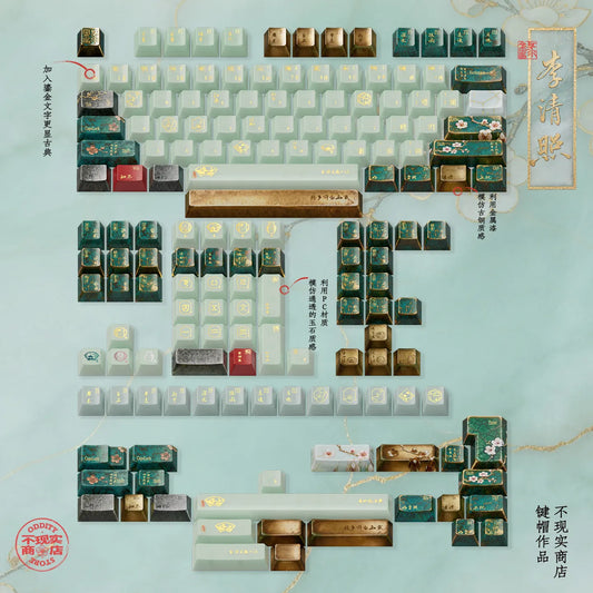 Chinese Poetess Themed Keycap Sets for Custom Keyboards
