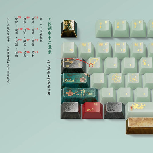 Chinese Poetess Themed Keycap Sets for Custom Keyboards