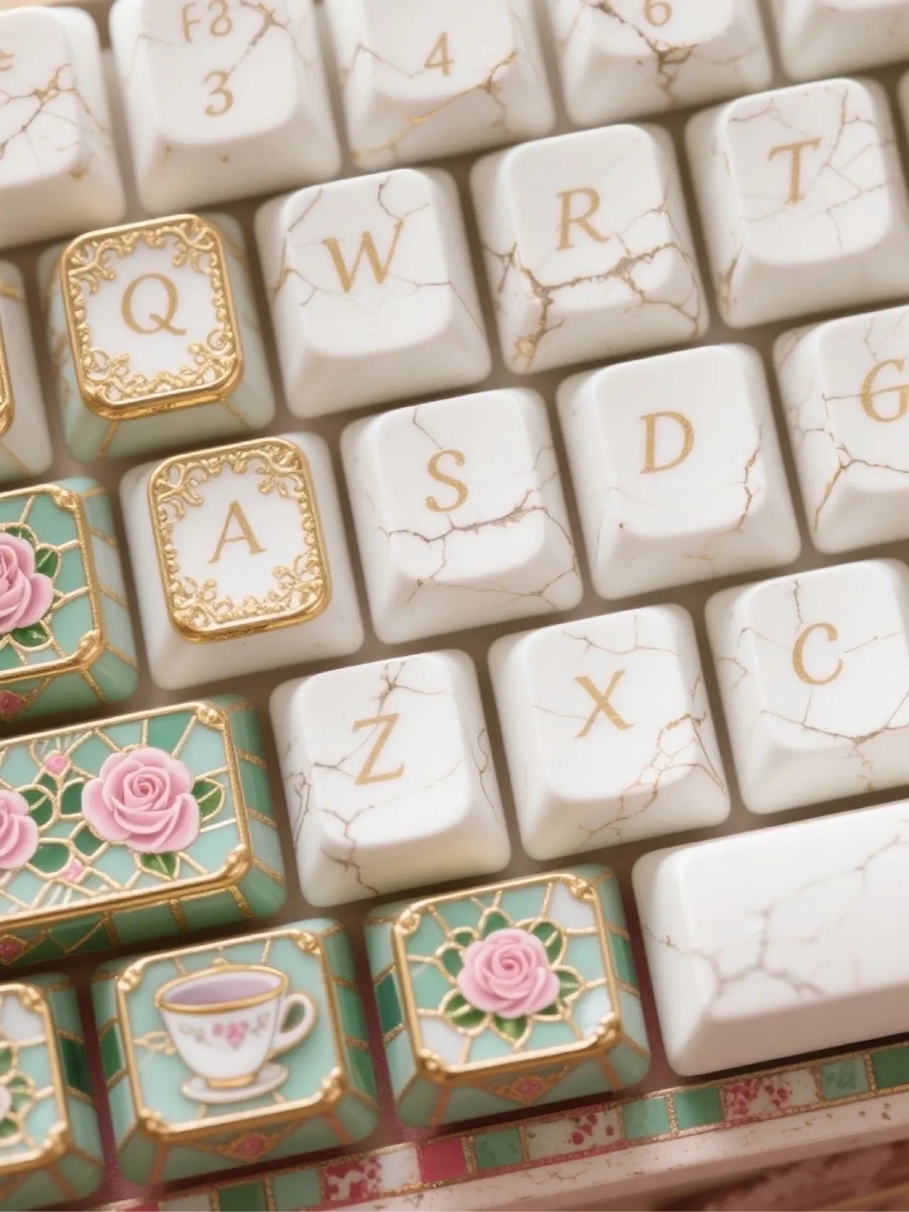Jane Austen Tea Cottage Keycap Set | Literary Series