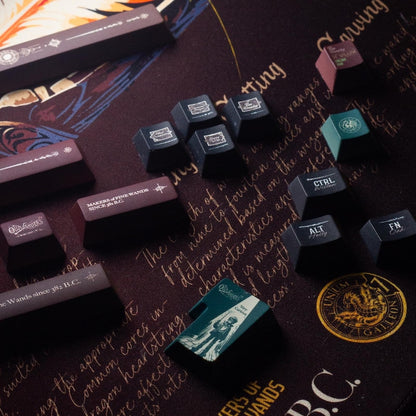 Ollivander's Wand Keycap Set - Harry Potter, Wizard, Magical themed keycaps - English Font - Novelty keycaps