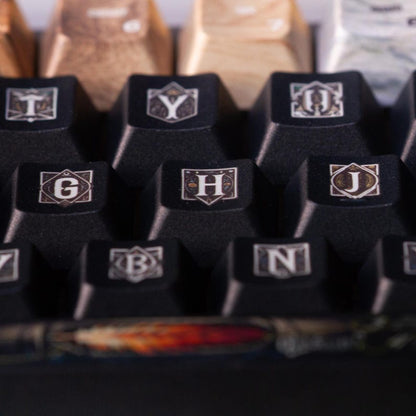 Ollivander's Wand Keycap Set - Harry Potter, Wizard, Magical themed keycaps - English Font - Novelty keycaps