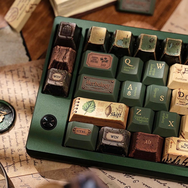 Herbology - Magical themed keycaps - Novelty keycaps