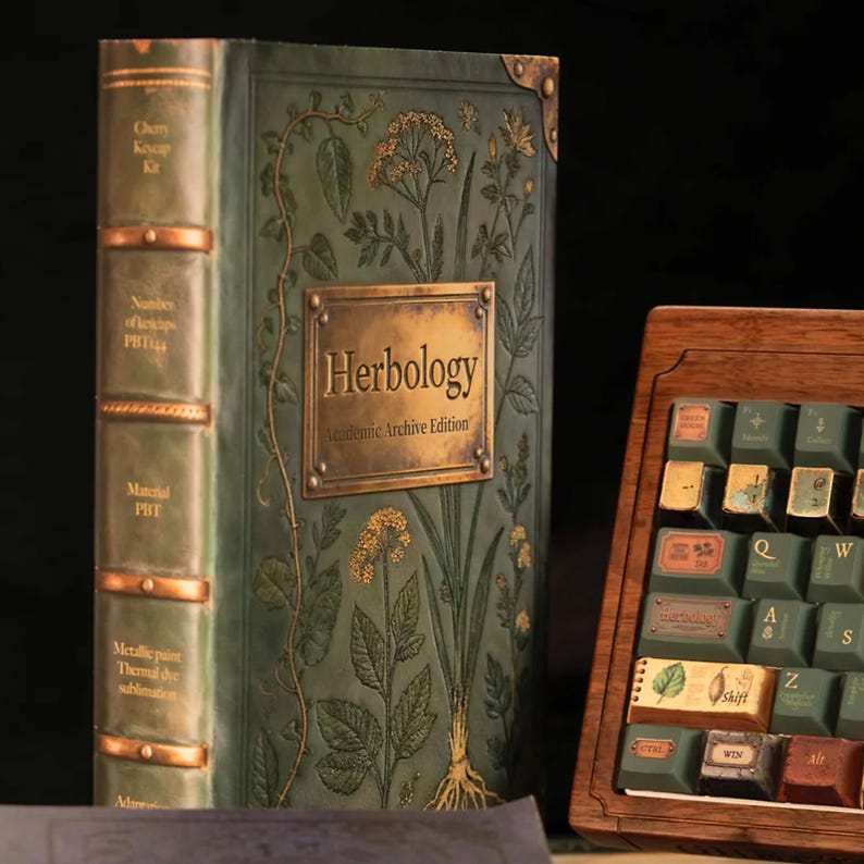 Herbology - Magical themed keycaps - Novelty keycaps