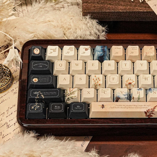 Emily Dickinson-Inspired Custom Keycaps – Handcrafted Literary Art for Your Keyboard – Novelty keycaps