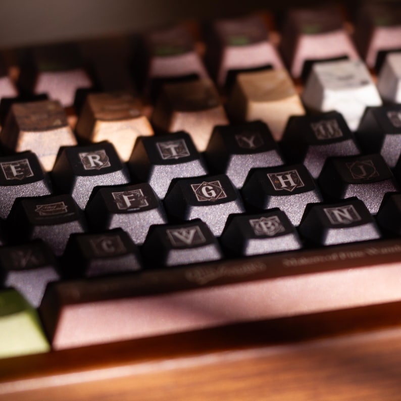 Ollivander's Wand Keycap Set - Harry Potter, Wizard, Magical themed keycaps - English Font - Novelty keycaps