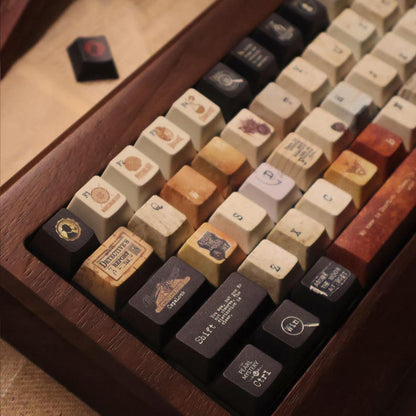 Sherlock Holmes Keycaps – Detective Theme Mechanical Keyboard Caps, 221B Baker Street