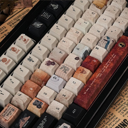 Sherlock Holmes Keycaps – Detective Theme Mechanical Keyboard Caps, 221B Baker Street