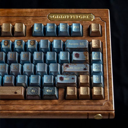 Oscar Wilde key caps - Literary Keyboard - Gothic Keycaps