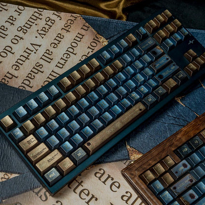 Oscar Wilde key caps - Literary Keyboard - Gothic Keycaps