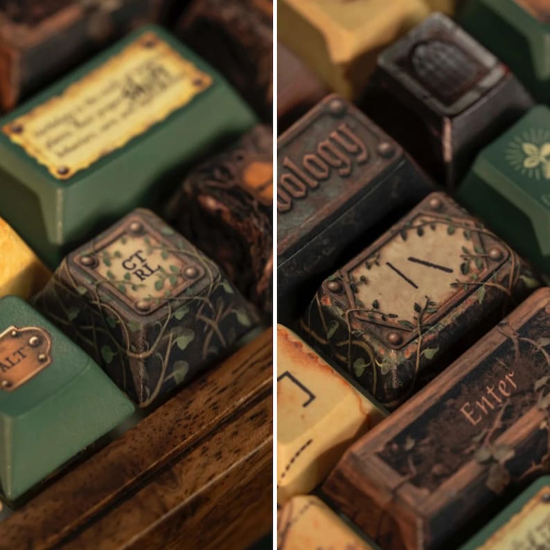 Herbology - Magical themed keycaps - Novelty keycaps