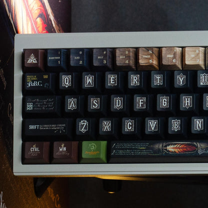 Ollivander's Wand Keycap Set - Harry Potter, Wizard, Magical themed keycaps - English Font - Novelty keycaps