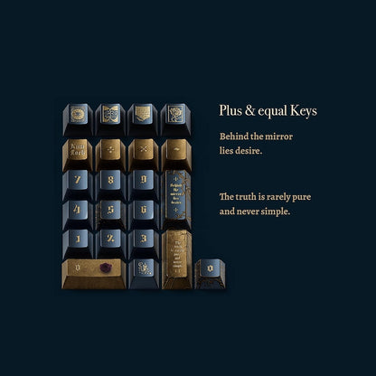 Oscar Wilde key caps - Literary Keyboard - Gothic Keycaps