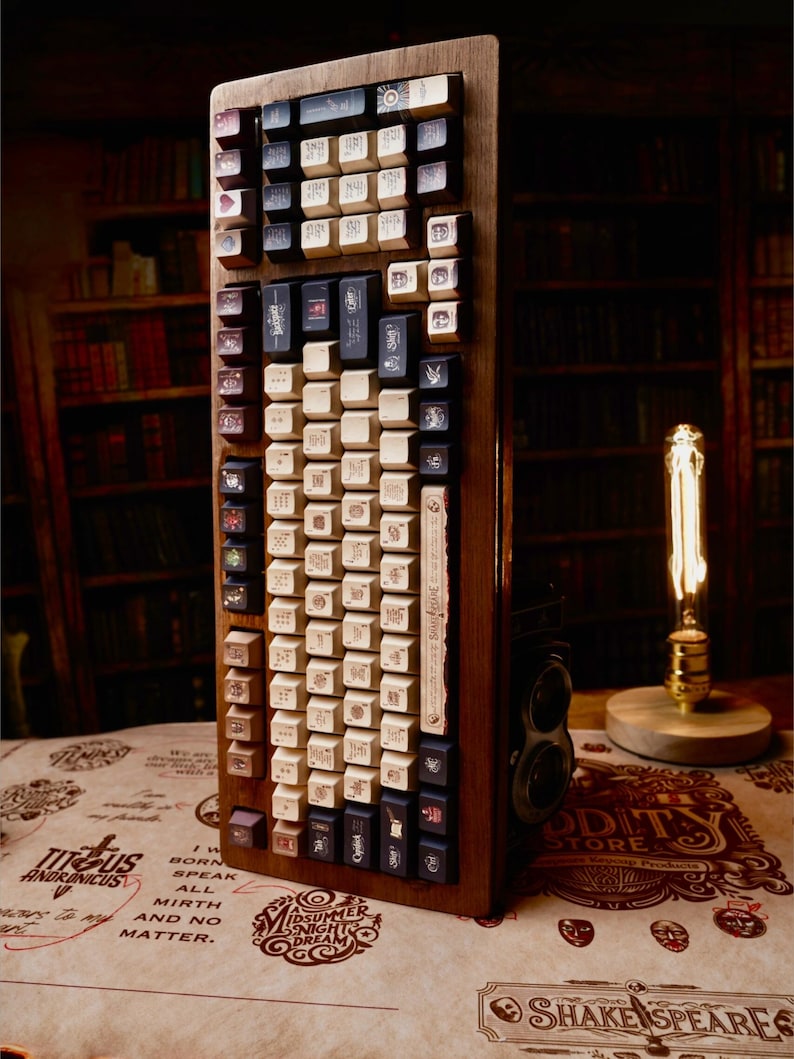 Shakespeare Themed PBT Keycaps Set | Premium Keyboard Caps for Gaming & Office