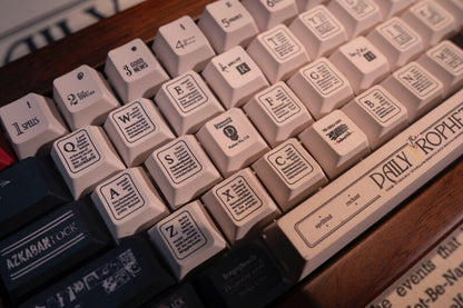 Daily Prophet Themed PBT Keycap Set | Keyboard Caps for Mechanical Keyboards