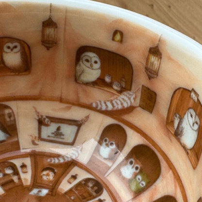 Owl Shop Ceramic Mug | Pottery Coffee Cup Birthday Gift