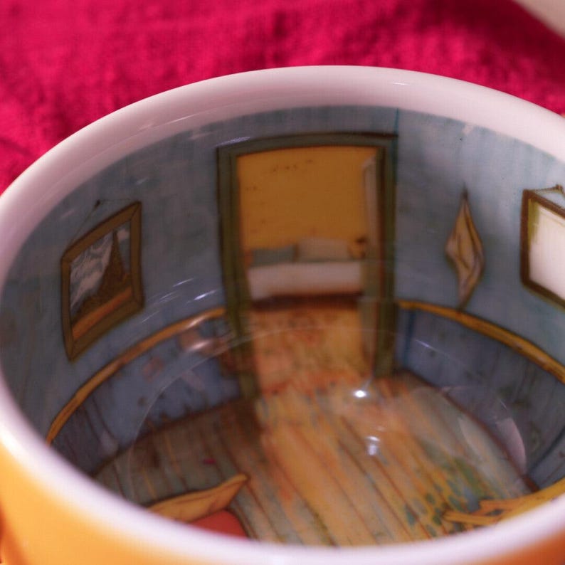 Van Gogh’s Bedroom Pottery Ceramic Mug | Birthday Present Coffee Cup