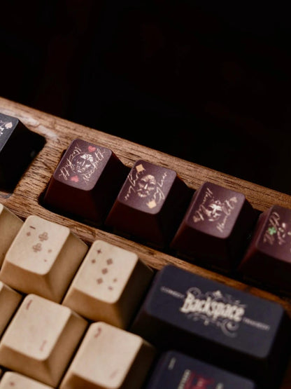Shakespeare Themed PBT Keycaps Set | Premium Keyboard Caps for Gaming & Office