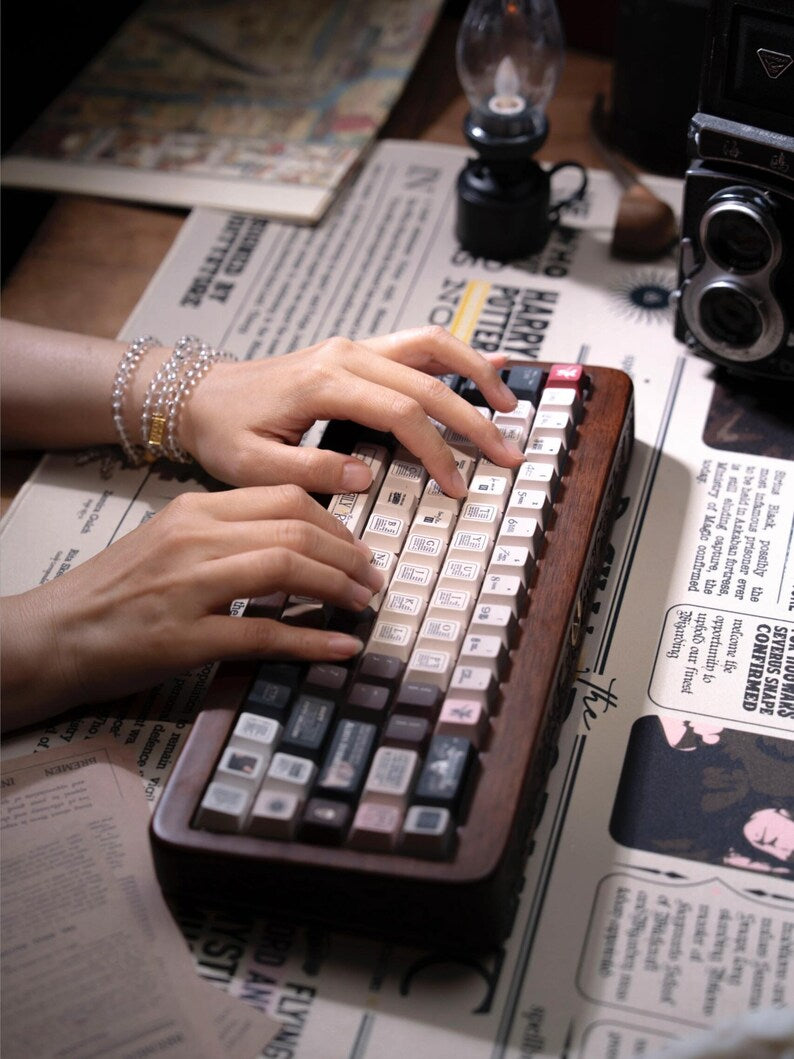 Daily Prophet Themed PBT Keycap Set | Keyboard Caps for Mechanical Keyboards
