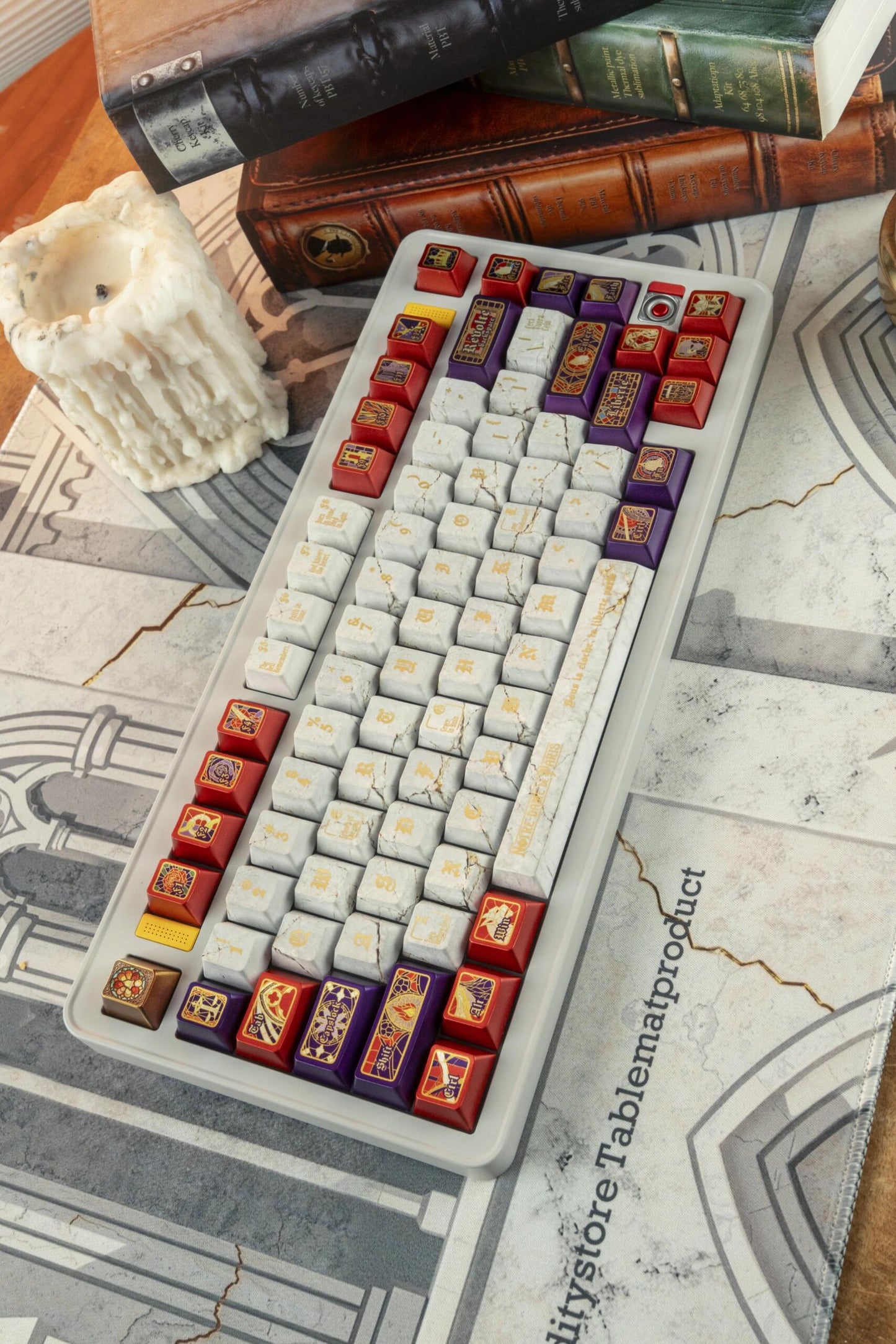 ノートルダム大聖堂キーキャップセット – 文豪シリーズ：ユーゴー