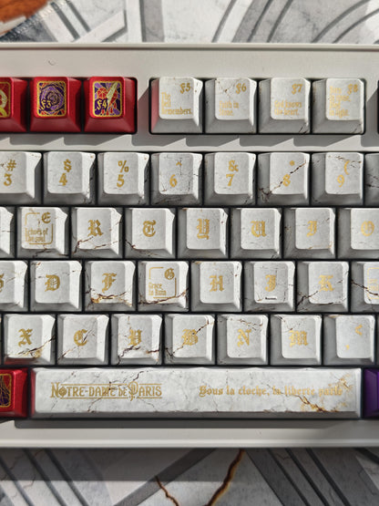 ノートルダム大聖堂キーキャップセット – 文豪シリーズ：ユーゴー