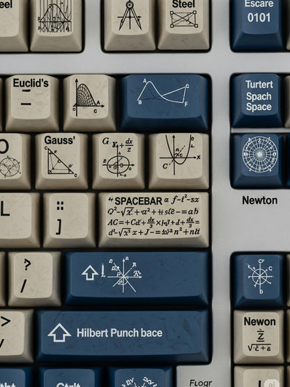Theory of Everything Series: Mathematician Keycaps — Euclid, Newton, Gauss